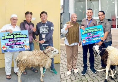 Bersama JNE X Media Jabar, Jurnalis Bandung dan Tasikmalaya Terima Hewan Kurban