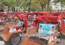 220 Becak Listrik Bantuan Prabowo Kini Penuhi Bale Kota Tasik, Becak Gak Boleh Dijual