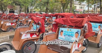 220 Becak Listrik Bantuan Prabowo Kini Penuhi Bale Kota Tasik, Becak Gak Boleh Dijual